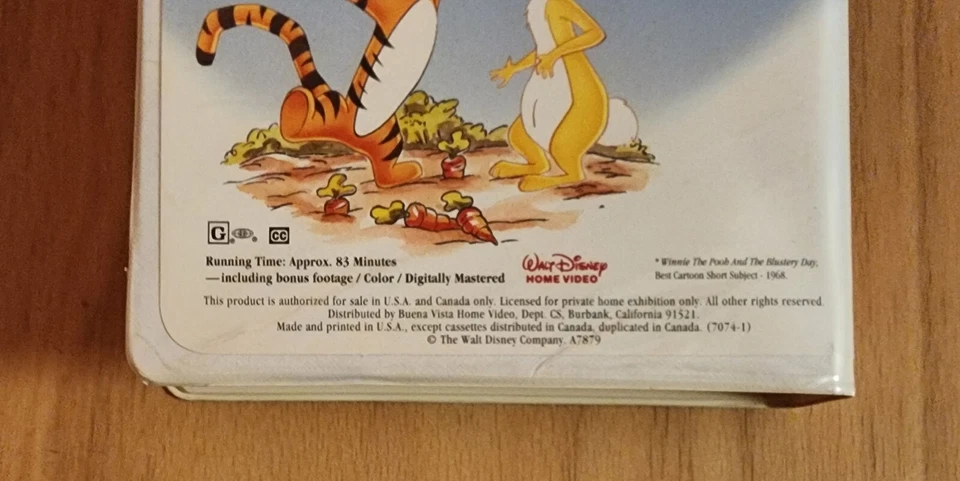 Vintage 1995 WALT DISNEYS WINNIE THE POOH OPEN BOX VHS VCR TAPE MASTERPIECE - Image 4 of 4