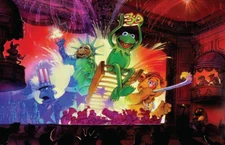 Walt Disney World Muppetvision Concept Art Muppet Vision 3d Poster GLOSSY 11X17