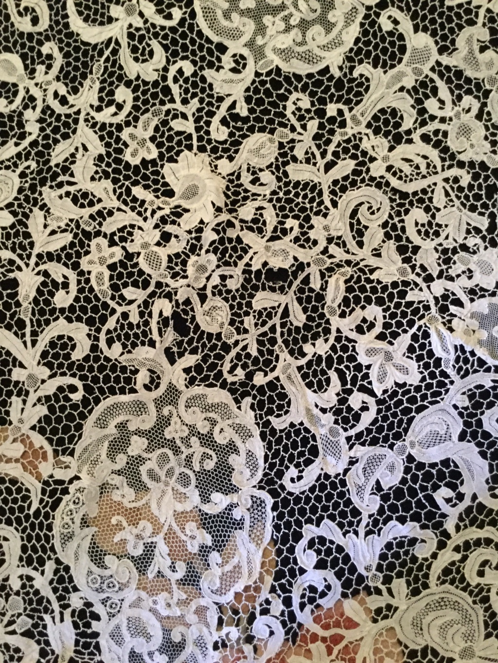 "Handmade Point de Venise Needle Lace tablecloth eBay