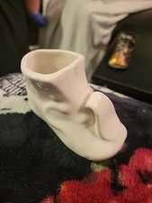 Vintage Small Ceramic Baby Shoe Planter Vase Baby Bootie Bx13