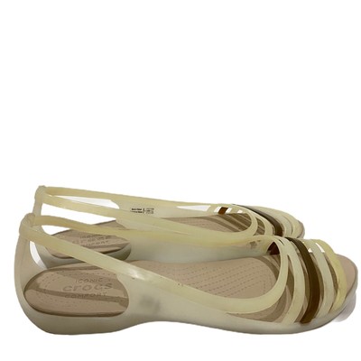 crocs huarache flat jelly sandals