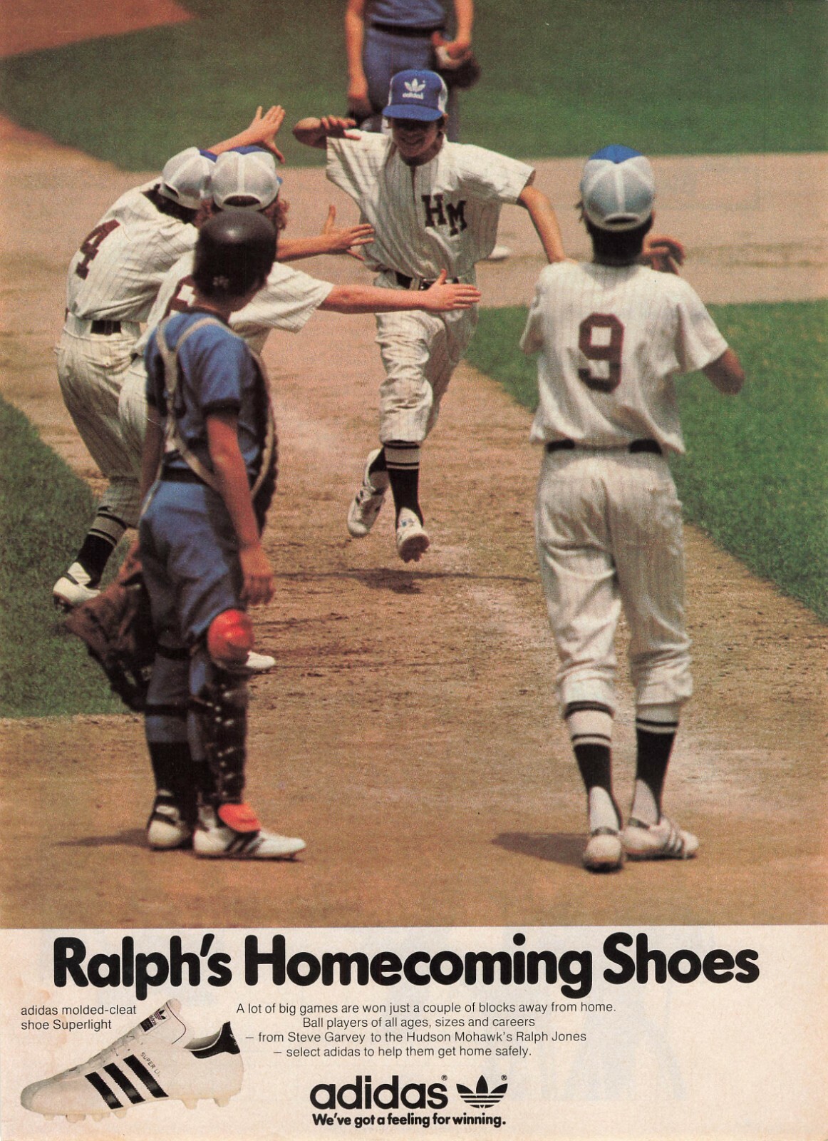 Ralph's Homecoming Shoes Adidas Cleats 80's Vtg Print Ad 8x11 Wall Poster  Art | eBay