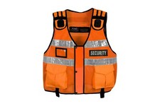 GSW High-Visibility Security Vest - Reflective Strips Durable & Lightweight
