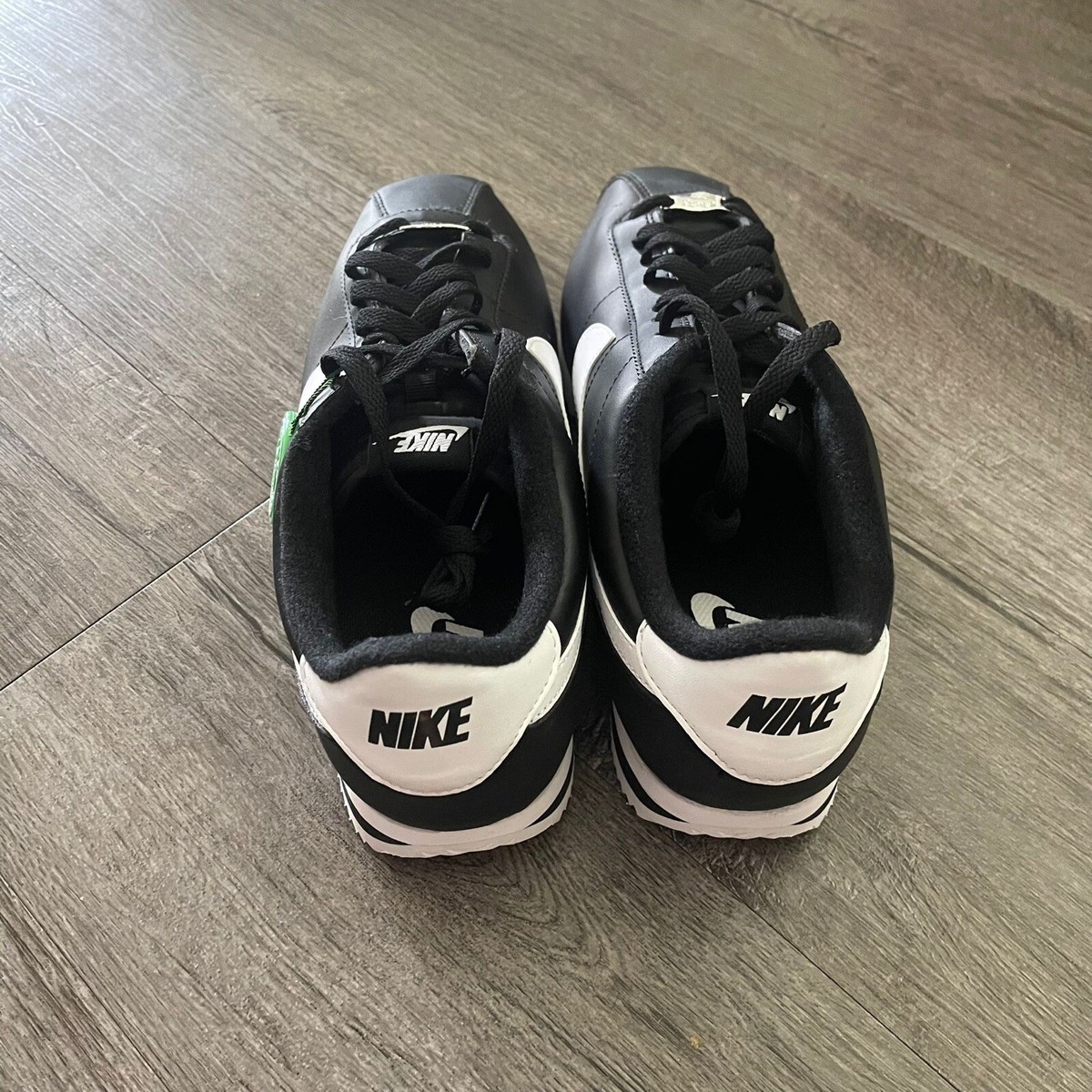 Nike Cortez Basic 72 Classic Black White Leather Mens Shoes 819719