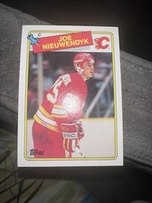 1988 topps joe nieuwendyk rookie NHL Hockey Card Nm+ Rc #16 Calgary Flames Hof 