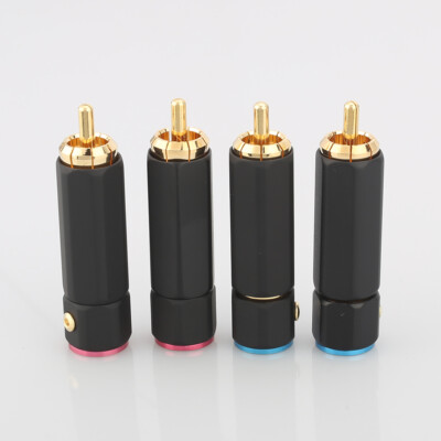 Audiocrast CINCH STECKER 24K VERGOLDET-PREMIUM RCA PLUGS GOLD