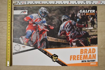 BRAD FREEMAN GALFER POSTER BETA FACTORY ENDURO GP AIROH SHAPE BOOTS SALVINI