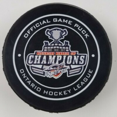 WINDSOR SPITFIRES 2017 Memorial Cup Champions hockey puck OHL chl 2009 2010