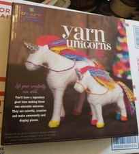 Craft-tastic Yarn Unicorn Craft Kit Makes 2 Yarn-Wrapped Unicorns NIB