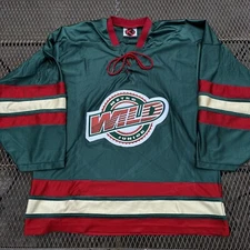 Metro Junior Wild Hockey Jersey Minnesota Wild Green Color K1 Sportswear #4
