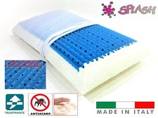 GUANCIALE MEMORY FOAM CUSCINO FORATO 72x42 E ALTEZZA 13 /15 Cm EFFETTO MASSAGGIO