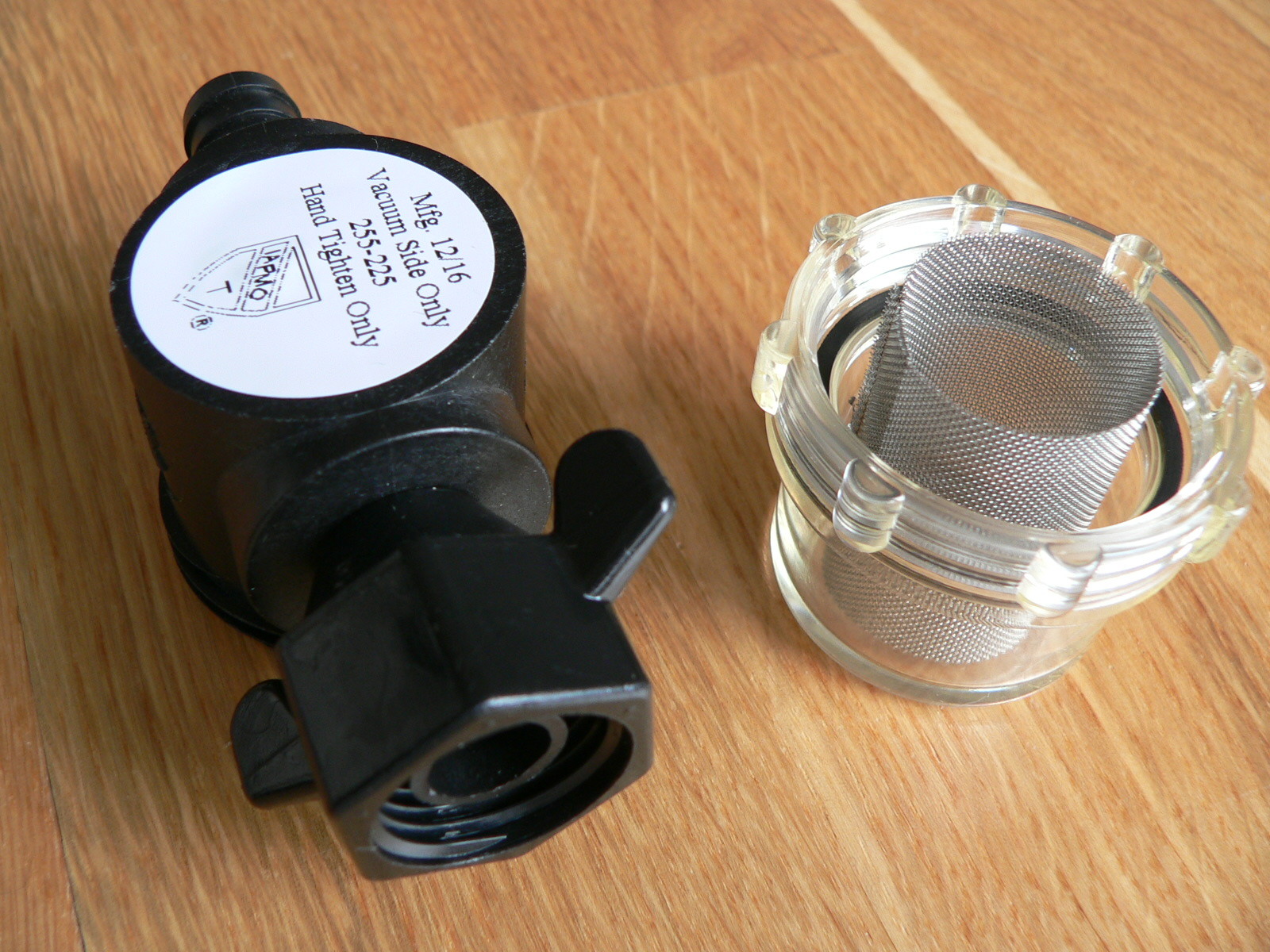 SHURflo WATER PUMP FILTER STRAINER 1/2" Half Inch Push on Barbed Part