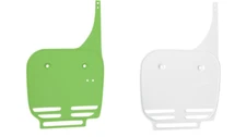 Ufo Front number Plate Green / White Vintage Kawasaki KX60 1984-2004