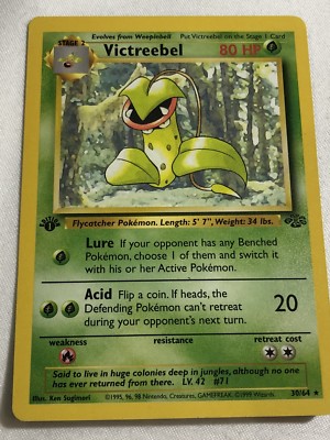 POKEMON VICTREEBEL 30/64 - Rare Non Holo Jungle Card - | eBay