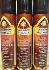 ONE N ONLY ARGAN OIL CREAM -TO- SERUM STYLER , 3 BOTTLES