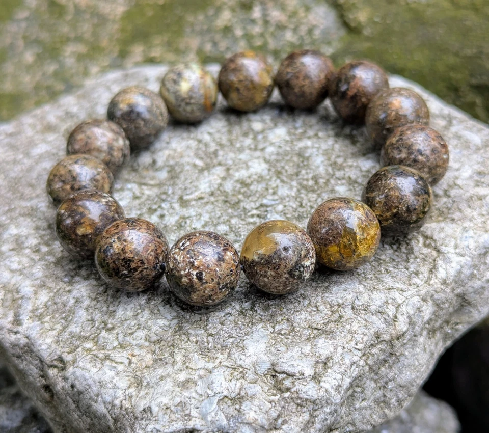 Браслет с янтарными бусинами большой массивный черный элегантные ювелирные изделия натуральные балтийские бусины - Изображение 2 из 4