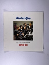 Status Quo Programme We Ain't Complaining Francis Official European Tour 1988