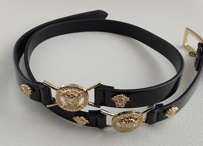 Versace black patent belt Patent leather belt Versace Black size Not specified  main image 4