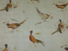 PHEASANT by Fryetts Cotton Fabric ideal for Crafts Curtains Cushions Upholstery