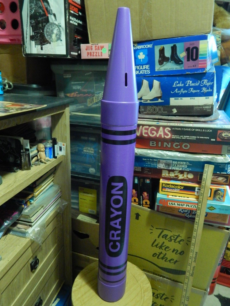 Purple Crayon Coin Bank (35
