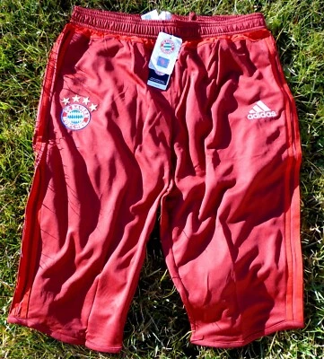 FC BAYERN MÜNCHEN Herren/Men 3/4 Hose Adidas Fussball Pant + NEU + FCB + S27392