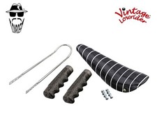 ORIGINAL LOWRIDER 20" Stingray Banana Seat Black/Stripe Sissy Bar Bicycle Grips.