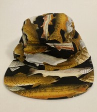 Vintage Yo Wear Maxx Boxer 5 Panel Hat Skater NOS Fish Design 100 Cotton