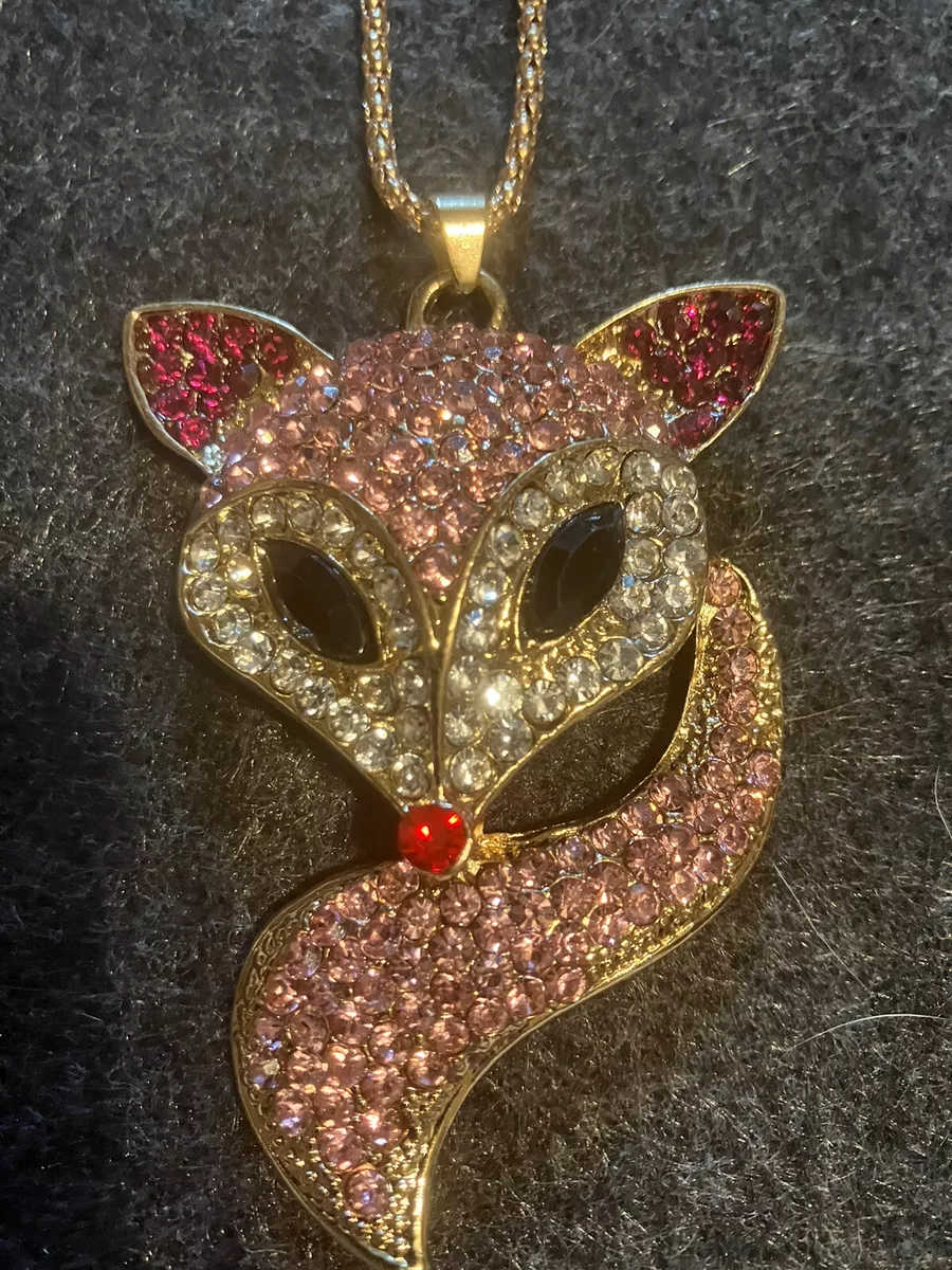 Betsey Johnson Fox Necklace/Brooch | Betsey johnson, Betsey, Foxes necklace