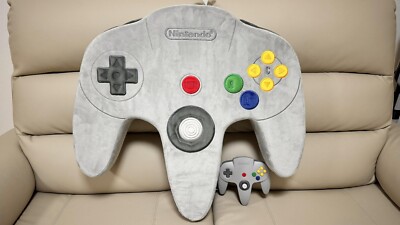 Nintendo Museum Kyoto Nintendo 64 Controller Big Cusion Japan Official 2024