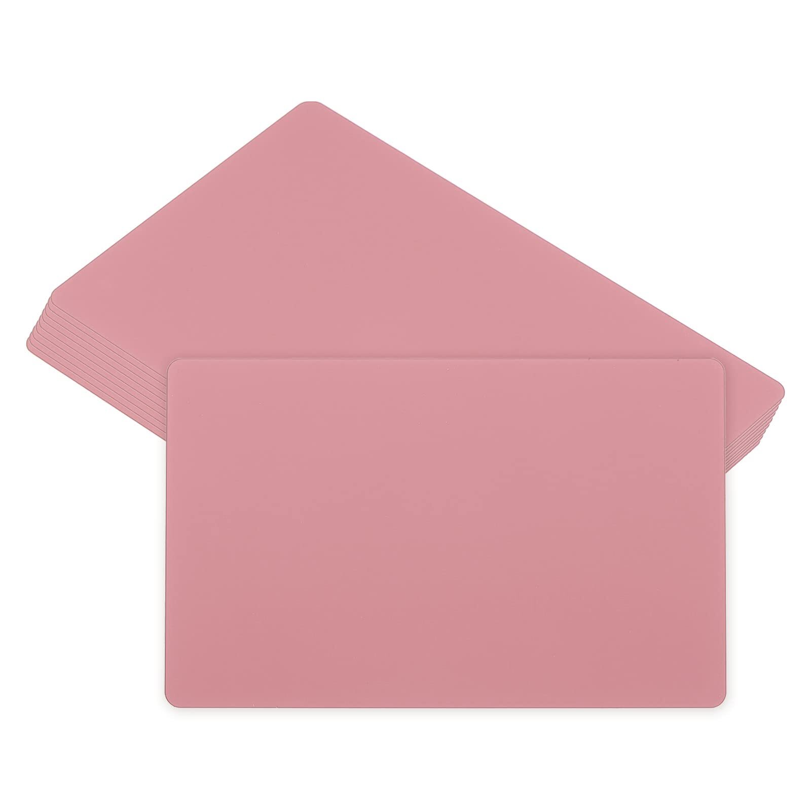 0.21mm Metal Business Cards 50 Pack Blank Name Card Laser Engraving Aluminum ...