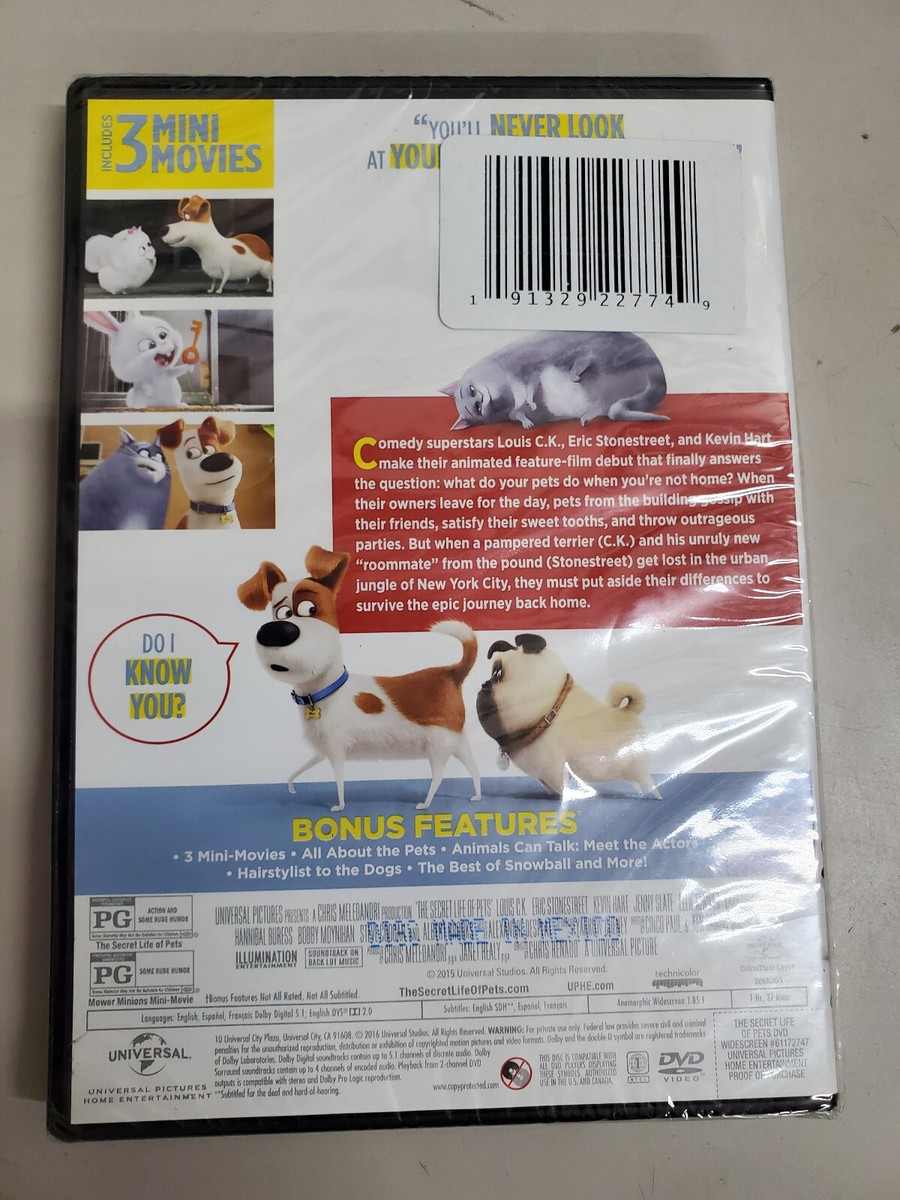The Secret Life of Pets - DVD By Louis C.K. - NEW