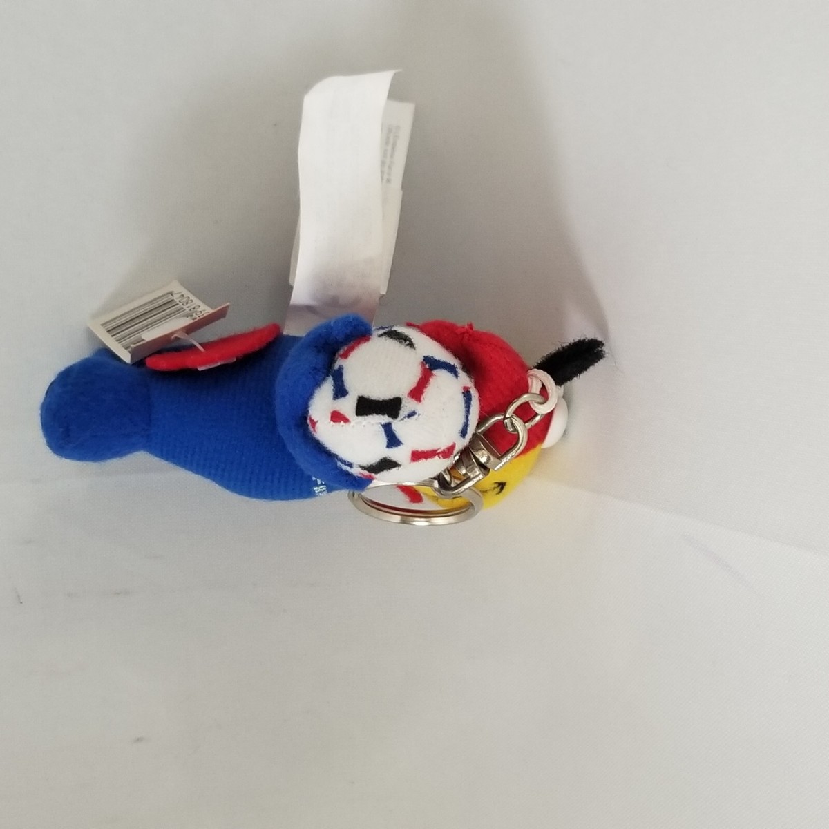 FIFA World Cup Soccer Keychain Mascot France 98 Blue Red