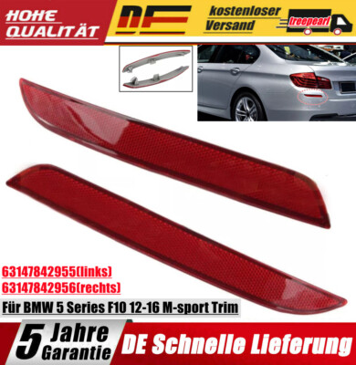 Rückstrahler Links+Rechts Für BMW 5 Series F10 12-16 M-sport Trim 63147842955/ 6