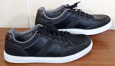 Perry Ellis Portfolio Luigi Mens Sz 13 Lace Up Casual Black Shoe