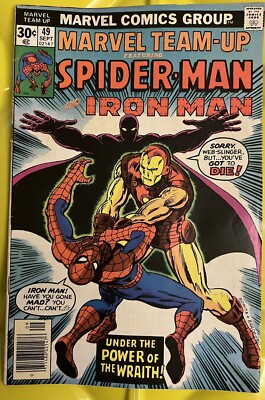 Marvel Team-Up #49 Spider-Man And Iron Man 1976 Cond. VF