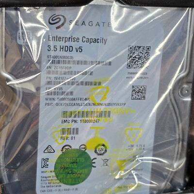 ST4000NM0035 Seagate ENTERPRISE 1V4107 4TB 7200RPM 6Gbps 3.5''SATA HDD Hard Drive