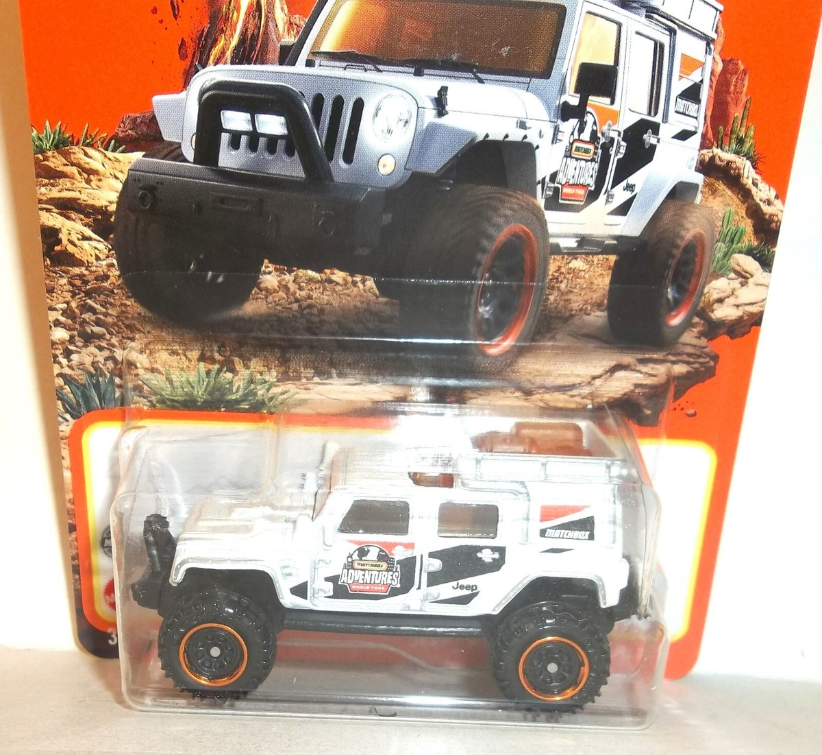 2022 MATCHBOX 1:64 MBX OFF ROAD 99/100 WHITE JEEP WRANGLER