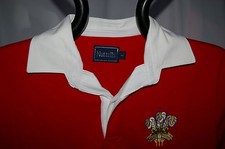 WALES RETRO CLASSIC COMBED COTTON WELSH RUGBY SHIRT