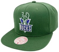Mitchell & Ness Milwaukee Bucks Team Ground 2.0 Snapback Hwc Cap Kappe Basecap