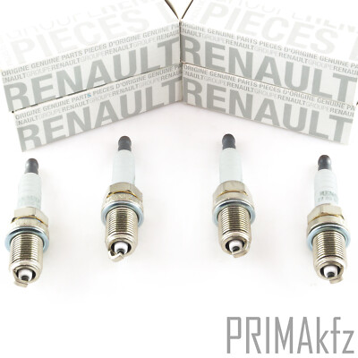 4x ORIGINAL Renault Zündkerzen für Clio Kangoo Laguna Megane Scenic 7700500155