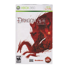 Dragon Age Origins Replacement Instruction Manual Xbox 360 