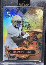 Jeremiyah Love True 1/1 Color Match Case Hit Artist Proof Notre Dame PRC 1 Of 1