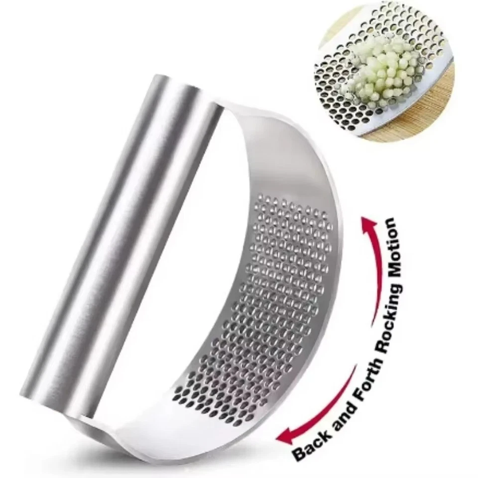 Stainless Steel Manual Garlic Press Crusher Squeezer Masher Kitchen Tools NEW - Image 4 of 4