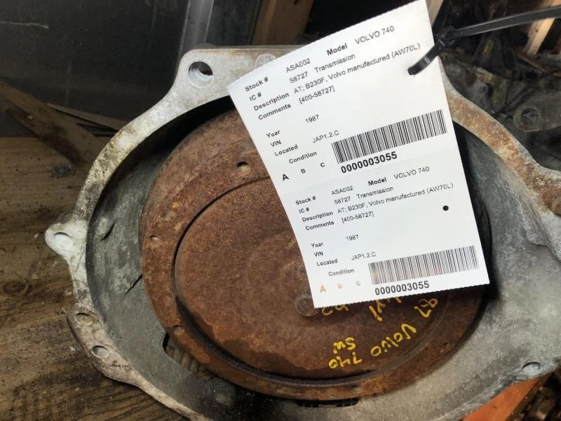 Automatic Transmission B230F Volvo Manufactured Fits 85-89 VOLVO 740 1022 Foto 2 de 2
