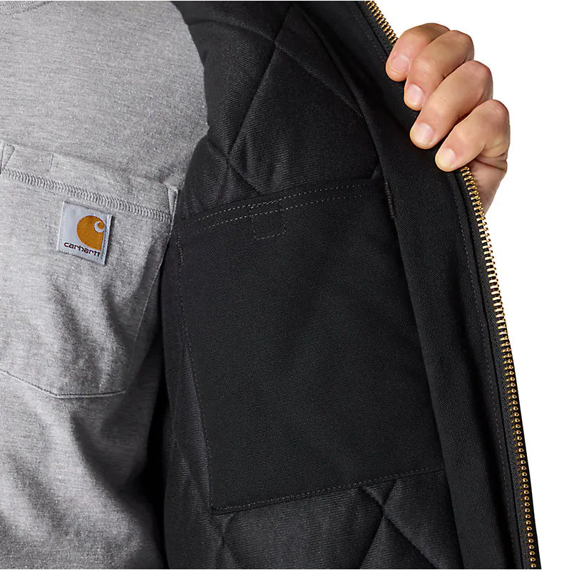 FLASH SALE🔥 Carhartt Men's Black Duck Insulated Active Hooded Jacket