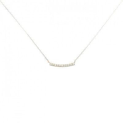 Authentic [Remake] K18YG Diamond Necklace 0.10CT #270-004-212-4655