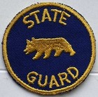 Vintage California State Guard Defense Force Guard Round Embroidered Patch — photo 2