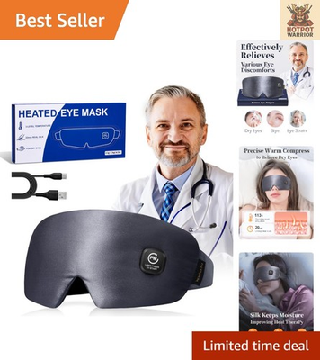 #ad #ad Rechargeable Silk Heated Eye Mask for Dry Eye Relief amp; Cozy Comfort $41.79