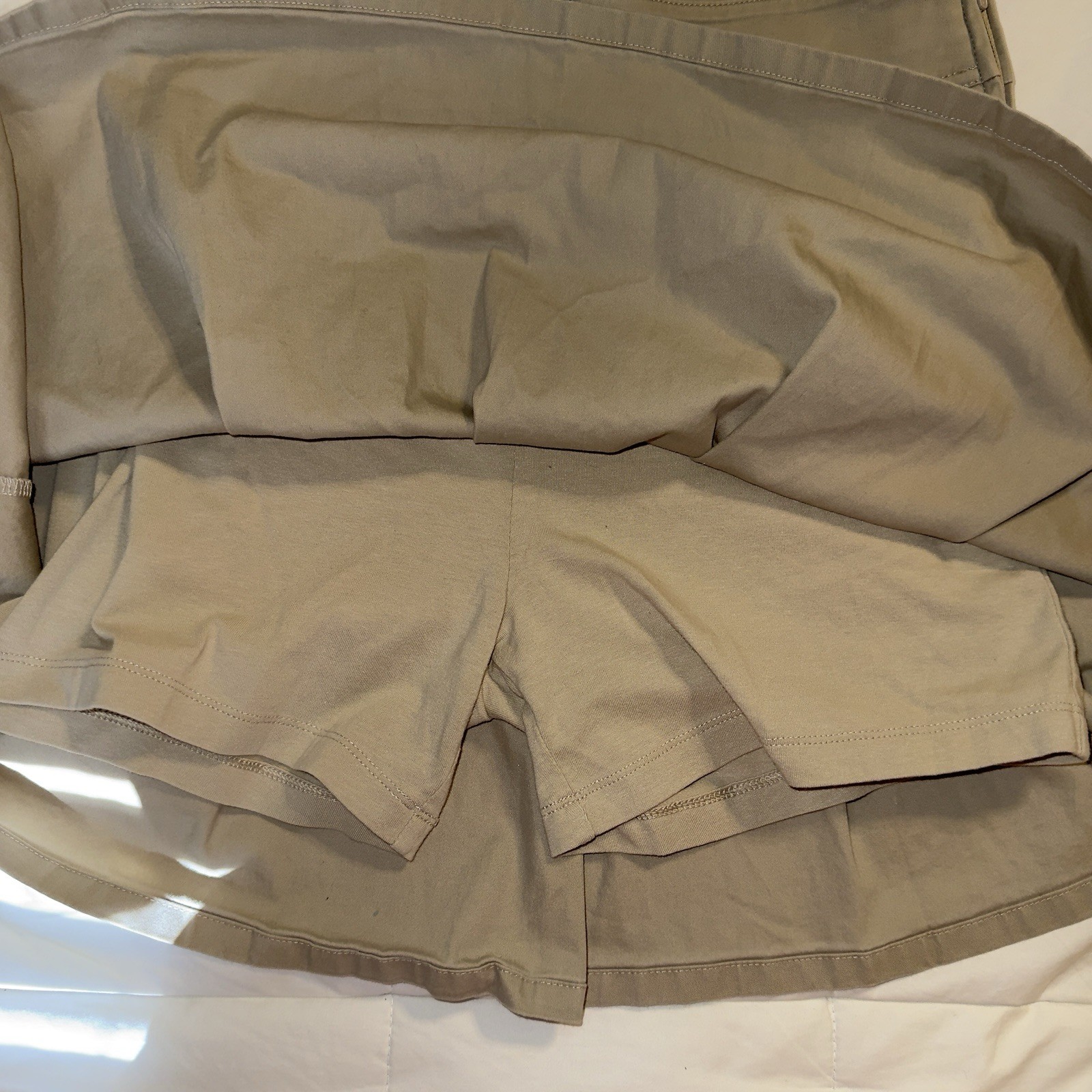 Under Armour Khaki Skirt Skort Girls Juniors size 14 plus Pleated Active Tan thumbnail 6