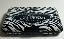 LAS VEGAS ZEBRA STYLE WALLET BLOCKS RFID SIGNALS NEW UNUSED